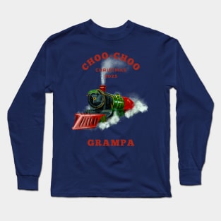 Choo Choo Grampa 2023 Christmas Train Long Sleeve T-Shirt